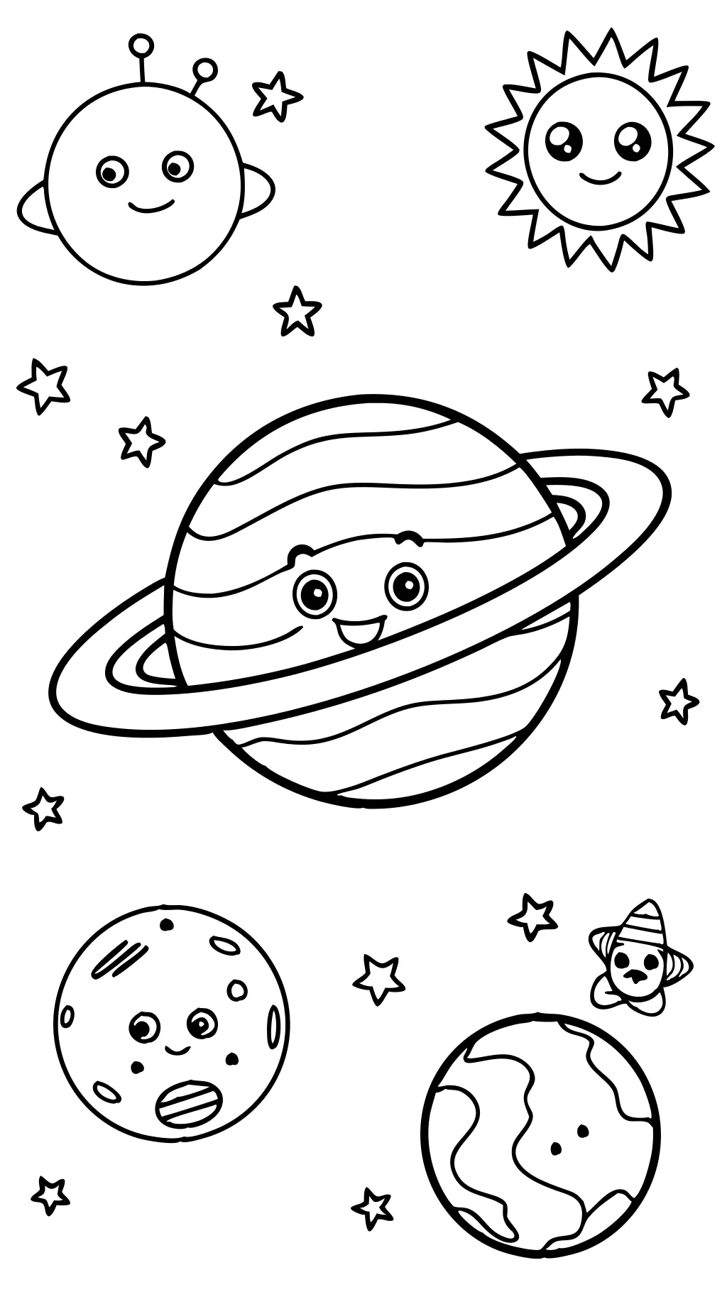 solar system coloring pages printable